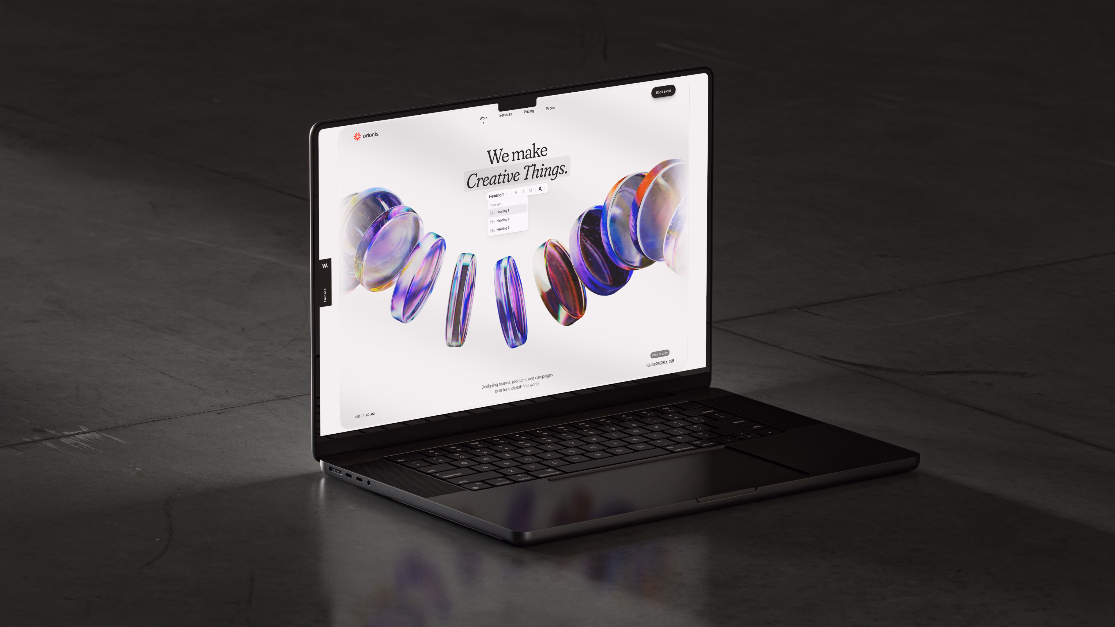 Orionix 3D Mockup